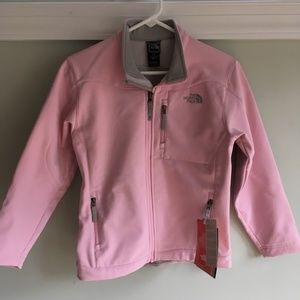 Youth pink North Face jacket